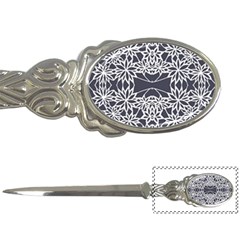 Blue White Lace Flower Floral Star Letter Openers