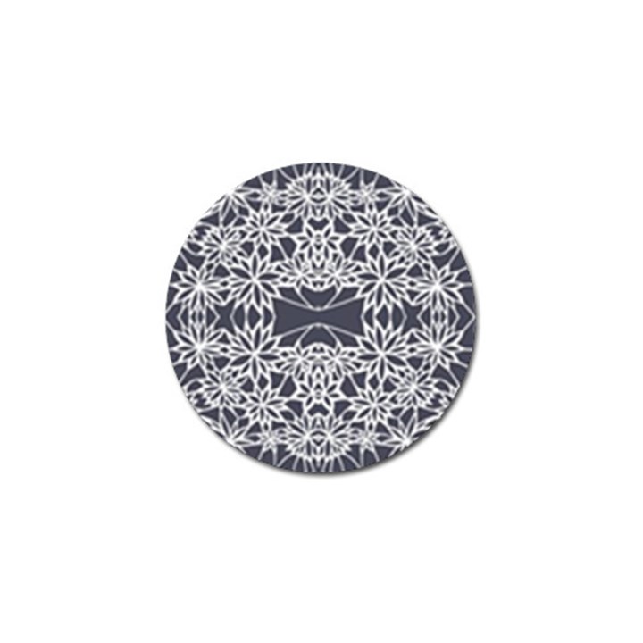 Blue White Lace Flower Floral Star Golf Ball Marker (4 pack)