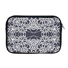 Blue White Lace Flower Floral Star Apple Macbook Pro 17  Zipper Case