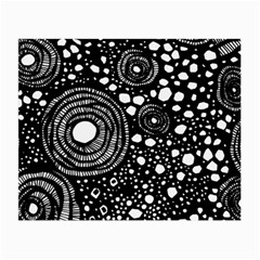 Circle Polka Dots Black White Small Glasses Cloth