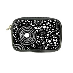 Circle Polka Dots Black White Coin Purse by Mariart