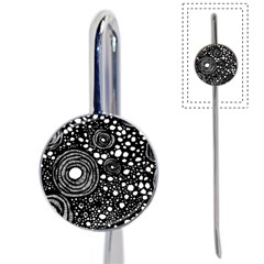 Circle Polka Dots Black White Book Mark by Mariart