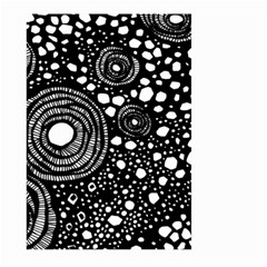 Circle Polka Dots Black White Large Garden Flag (Two Sides)