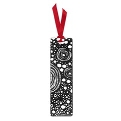 Circle Polka Dots Black White Small Book Marks