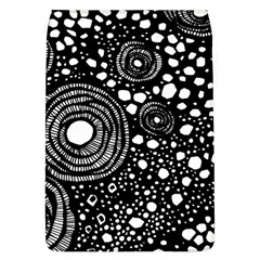 Circle Polka Dots Black White Flap Covers (l)  by Mariart