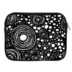 Circle Polka Dots Black White Apple Ipad 2/3/4 Zipper Cases by Mariart