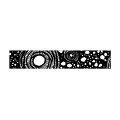 Circle Polka Dots Black White Flano Scarf (Mini)