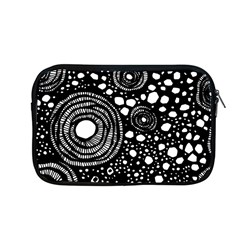 Circle Polka Dots Black White Apple MacBook Pro 13  Zipper Case