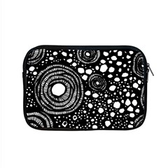 Circle Polka Dots Black White Apple MacBook Pro 15  Zipper Case