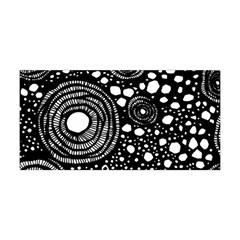 Circle Polka Dots Black White Yoga Headband