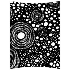 Circle Polka Dots Black White Back Support Cushion