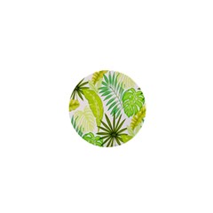 Amazon Forest Natural Green Yellow Leaf 1  Mini Buttons by Mariart