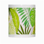 Amazon Forest Natural Green Yellow Leaf White Mugs Center