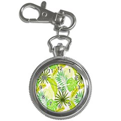 Amazon Forest Natural Green Yellow Leaf Key Chain Watches by Mariart