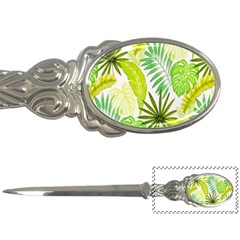 Amazon Forest Natural Green Yellow Leaf Letter Openers by Mariart