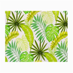 Amazon Forest Natural Green Yellow Leaf Small Glasses Cloth