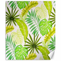 Amazon Forest Natural Green Yellow Leaf Canvas 8  X 10  by Mariart