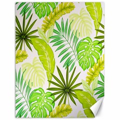 Amazon Forest Natural Green Yellow Leaf Canvas 18  X 24   by Mariart