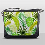 Amazon Forest Natural Green Yellow Leaf Messenger Bags Front