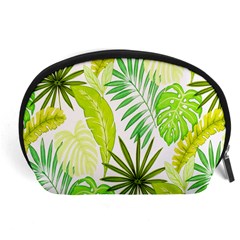 Amazon Forest Natural Green Yellow Leaf Accessory Pouches (large) 