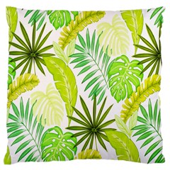 Amazon Forest Natural Green Yellow Leaf Standard Flano Cushion Case (two Sides) by Mariart