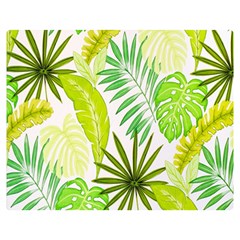 Amazon Forest Natural Green Yellow Leaf Double Sided Flano Blanket (medium)  by Mariart