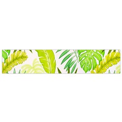 Amazon Forest Natural Green Yellow Leaf Flano Scarf (small)