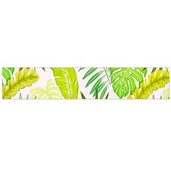 Amazon Forest Natural Green Yellow Leaf Flano Scarf (large) by Mariart