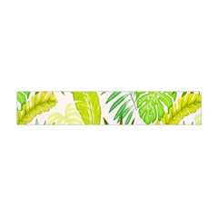 Amazon Forest Natural Green Yellow Leaf Flano Scarf (mini)