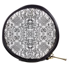 Black Psychedelic Pattern Mini Makeup Bags