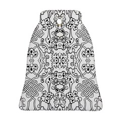 Black Psychedelic Pattern Bell Ornament (two Sides) by Mariart