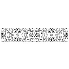 Black Psychedelic Pattern Flano Scarf (small) by Mariart