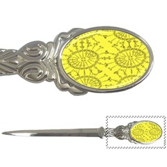 Yellow Flower Floral Circle Sexy Letter Openers