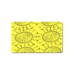 Yellow Flower Floral Circle Sexy Magnet (name Card) by Mariart