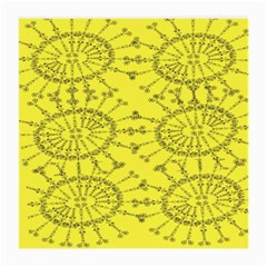 Yellow Flower Floral Circle Sexy Medium Glasses Cloth by Mariart