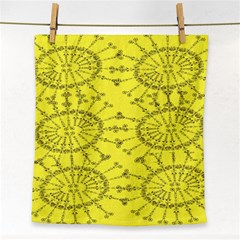 Yellow Flower Floral Circle Sexy Face Towel by Mariart