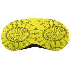 Yellow Flower Floral Circle Sexy Sleeping Masks by Mariart