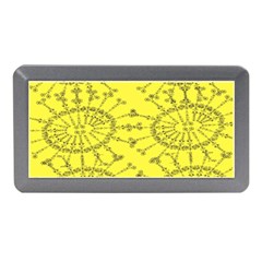 Yellow Flower Floral Circle Sexy Memory Card Reader (mini) by Mariart