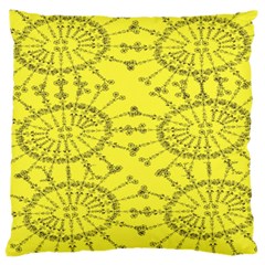 Yellow Flower Floral Circle Sexy Large Cushion Case (two Sides) by Mariart