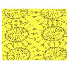 Yellow Flower Floral Circle Sexy Double Sided Flano Blanket (medium)  by Mariart