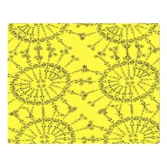 Yellow Flower Floral Circle Sexy Double Sided Flano Blanket (large)  by Mariart