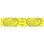 Yellow Flower Floral Circle Sexy Flano Scarf (Small) Back