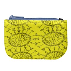 Yellow Flower Floral Circle Sexy Large Coin Purse by Mariart