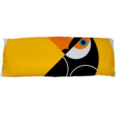 Cute Toucan Bird Cartoon Yellow Black Body Pillow Case Dakimakura (two Sides) by Mariart