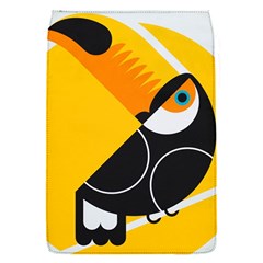 Cute Toucan Bird Cartoon Yellow Black Flap Covers (s) 