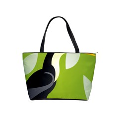 Cute Toucan Bird Cartoon Fly Yellow Green Black Animals Shoulder Handbags by Mariart