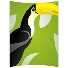 Cute Toucan Bird Cartoon Fly Yellow Green Black Animals Back Support Cushion by Mariart