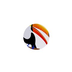 Cute Toucan Bird Cartoon Fly 1  Mini Magnets by Mariart