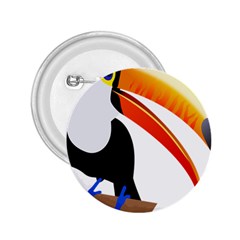 Cute Toucan Bird Cartoon Fly 2 25  Buttons by Mariart