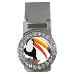 Cute Toucan Bird Cartoon Fly Money Clips (cz)  by Mariart